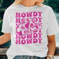 Vintage White Howdy Rodeo Country Western Cowgirl Southern Women T-shirt Gifts for Her