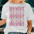 Vintage White Howdy Rodeo Western Country Southern Cowgirl Women T-shirt Gifts for Her