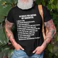 10 Rules Dating My Daughter Overprotective Dad Protective Gift For Women Men T-shirt Crewneck Short Sleeve