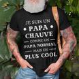Cool Bald Dad Humour Bald Man Funny Gift For Mens Gift For Women Men T-shirt Crewneck Short Sleeve