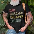 Dad Husband Engineer Legend Engineer Dad Gift For Womens Gift For Women Men T-shirt Crewneck Short Sleeve