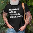 Fictional Anime Dads Funny Weeb Girl Fanfic Fanfiction Lover Gift For Women Men T-shirt Crewneck Short Sleeve