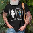 My Wife Teacher Husband Of A Teacher Proud Teachers Husband Gift For Mens Gift For Women Men T-shirt Crewneck Short Sleeve