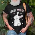 Rabbit Mum With Rabbit Easter Bunny Gift For Women Men T-shirt Crewneck Short Sleeve