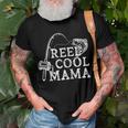 Retro Reel Cool Mama Fishing Fisher Mothers Day Gift For Women Men T-shirt Crewneck Short Sleeve