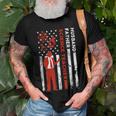 Science Teacher Husband Dad Usa Flag American Fathers Gift For Women Men T-shirt Crewneck Short Sleeve