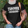 Teacher Husband Of A Teacher Proud Teachers Husband Gift For Mens Gift For Women Men T-shirt Crewneck Short Sleeve