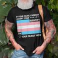 Transgender Support Funny Trans Dad Mom Lgbt Ally Pride Flag Gift For Women Men T-shirt Crewneck Short Sleeve
