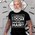 Bald Dad Funny Bald Jokes Gift For Women Men T-shirt Crewneck Short Sleeve