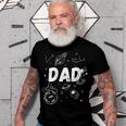 Dad Outer Space Daddy Planet Birthday Fathers Day Gift For Womens Gift For Women Men T-shirt Crewneck Short Sleeve