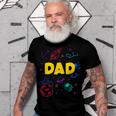 Dad Outer Space Daddy Planet Birthday Fathers Gift For Women Men T-shirt Crewneck Short Sleeve