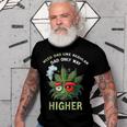 Dad Weed Funny 420 Weed Dad Like Regular Dad Only Higher Gift For Women Men T-shirt Crewneck Short Sleeve