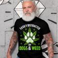 Dogs And Weed Dad Mom Dog Lover Cannabis Marijuana Gift For Women Men T-shirt Crewneck Short Sleeve