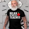 My Wife Is A Teacher Husband Of A Teacher Gift For Mens Gift For Women Men T-shirt Crewneck Short Sleeve