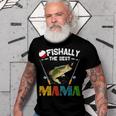 Ofishally The Best Mama Fishing Rod Mommy Funny Mothers Day Gift For Women Men T-shirt Crewneck Short Sleeve