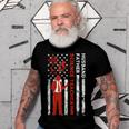 Science Teacher Husband Dad Usa Flag American Fathers Gift For Women Men T-shirt Crewneck Short Sleeve