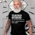 Teacher Husband Definition Husband Of A Teacher Gift For Mens Gift For Women Men T-shirt Crewneck Short Sleeve