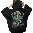 Ofishally The Best Mama Fishing Mommy For Women Women Hoodie Back Print