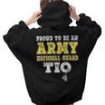 Proud To Be An Army National Guard Tio Military Uncle Women Hoodie Back Print