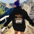 Howdy Ghouls Western Country Cowgirl Halloween Spooky Season Halloween Women Hoodie Back Print
