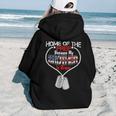 My Brother Is Brave Home Of The Free Proud Army Mens Women Hoodie Back Print