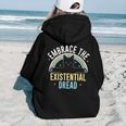 Embrace He Existential Dread Cat Lovers Women Hoodie Back Print