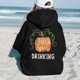 Drinking Pumkin Spice Fall Matching For Family Women Hoodie Back Print
