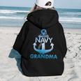 Proud Navy Grandma Lover Veterans Day Women Hoodie Back Print