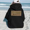 Welcome Mat - For People Named Matt Or Matthew Women Hoodie Back Print