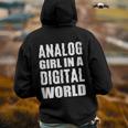 Analog Girl Logical Person Back Print Hoodie