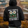 Dont Forget Give Yourself Time To Grow Motivational Quote Motivational Quote Funny Gifts Back Print Hoodie