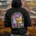 Don‘T Forget Give Yourself Time To Grow You Are Worth It IT Funny Gifts Back Print Hoodie