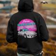 Miami Beach Florida Miami Palm Trees And Vintage Car Florida Gifts & Merchandise Funny Gifts Back Print Hoodie