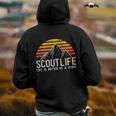Scout Life And Life Is Better As A Scout Scouting Back Print Hoodie