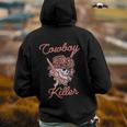 Western Cowboy Hat Cowboy Killer Back Print Hoodie
