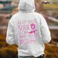Soul Clean Boots Dirty Cute Pink Cowgirl Boots Rancher Back Print Hoodie