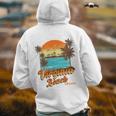 Virginia Beach Virginia Summer Vacation Palm Trees Sunset Vacation Funny Gifts Back Print Hoodie