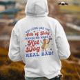 You Look Like 4Th Of July Makes Me Want A Hot Dog Real Bad Back Print Hoodie