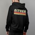 Althea Gift Name Personalized Retro Vintage 80S 90S Birthday 90S Vintage Designs Funny Gifts Back Print Hoodie