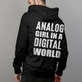 Analog Girl Logical Person Back Print Hoodie