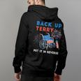 Back It Up Terry Put It In Reverse Funny 4Th Of July Us Flag Back Print Hoodie