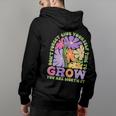 Don‘T Forget Give Yourself Time To Grow You Are Worth It IT Funny Gifts Back Print Hoodie