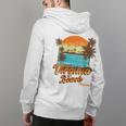 Virginia Beach Virginia Summer Vacation Palm Trees Sunset Vacation Funny Gifts Back Print Hoodie