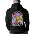 Don‘T Forget Give Yourself Time To Grow You Are Worth It IT Funny Gifts Back Print Hoodie