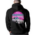 Miami Beach Florida Miami Palm Trees And Vintage Car Florida Gifts & Merchandise Funny Gifts Back Print Hoodie