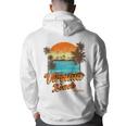 Virginia Beach Virginia Summer Vacation Palm Trees Sunset Vacation Funny Gifts Back Print Hoodie
