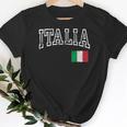 Italia Italian Flag Italy Distressed Old Women T-shirt Gifts for Old Women