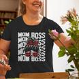 Mom Boss Mommy Wife Family Mom Life Mothers Day Gifts For Mom Funny Gifts Old Women T-shirt Graphic Print Unisex Tee Gifts for Old Women