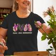 Peace Love Respiratory Therapist Respiratory Therapy Old Women T-shirt Gifts for Old Women