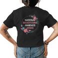 August Floral Mother National Breastfeeding Awareness Month Womens Back Print T-shirt